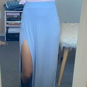 Light blue maxi skirt